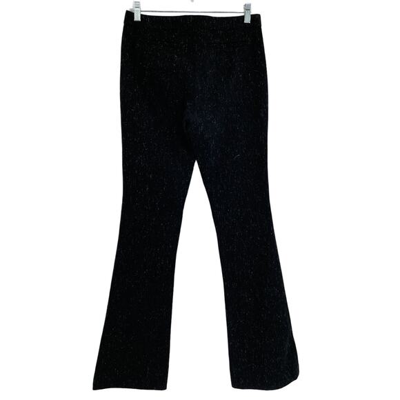 A.L.C.  Virgin Wool Blend Black White Speckled Bootcut Trousers Pants 2 - Picture 2 of 6